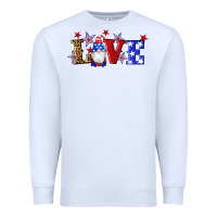 White american flag gnomes love Premium Sweatshirt - Artiststas