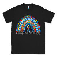 Black autism awareness rainbow Classic Tee - RacoonDesign