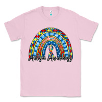 Bubblegum Pink autism awareness rainbow Classic Tee - RacoonDesign