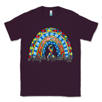 Plum autism awareness rainbow Classic Tee - RacoonDesign