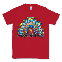 Red autism awareness rainbow Classic Tee - RacoonDesign