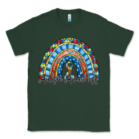 Sports Green autism awareness rainbow Classic Tee - RacoonDesign