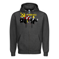 Charcoal Heather the communist party Zipper Hoodie - minhPixels