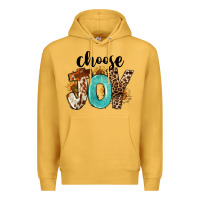 Mustard Choose Joy Premium Hoodie - FaDigitalArtStudio