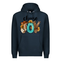 Navy Choose Joy Premium Hoodie - FaDigitalArtStudio