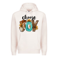 Pale Pink Choose Joy Premium Hoodie - FaDigitalArtStudio
