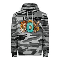 Slate Camo Choose Joy Premium Hoodie - FaDigitalArtStudio