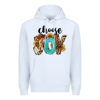 White Choose Joy Premium Hoodie - FaDigitalArtStudio