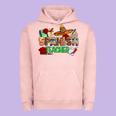 Spanish Teacher Urban Hoodie Designed By Adodesignshop