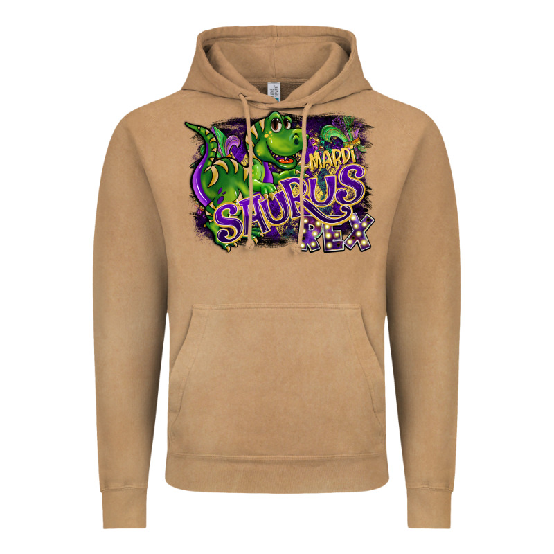 Mardi Saurus Rex Vintage Hoodie by CowGirlArtShop | Teevron