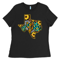 Black Western Texas Map Ladies Tee - Bettercallsaul