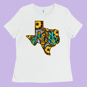 Western Texas Map Ladies Tee Designed By Bettercallsaul