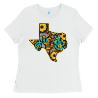White Western Texas Map Ladies Tee - Bettercallsaul