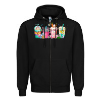 Black easter day coffee gnome Zipper Hoodie - CowhideDigitalArt