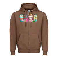 Chestnut easter day coffee gnome Zipper Hoodie - CowhideDigitalArt