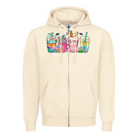 Sandshell easter day coffee gnome Zipper Hoodie - CowhideDigitalArt