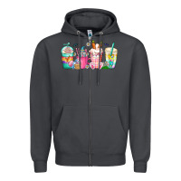 Smoke easter day coffee gnome Zipper Hoodie - CowhideDigitalArt