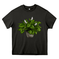Asphalt Peace Lily Heavy Core Tee - LillyAllenDesigns