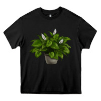 Black Peace Lily Heavy Core Tee - LillyAllenDesigns