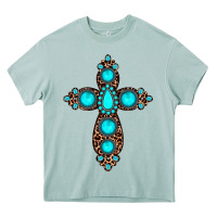 Arona gemstone leopard cross Heavy Core Tee - JahusDesignShop