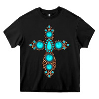 Black gemstone leopard cross Heavy Core Tee - JahusDesignShop