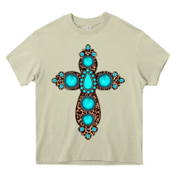 Mossy gemstone leopard cross Heavy Core Tee - JahusDesignShop