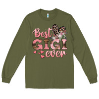 Army Green Best gigi ever Mother's Day Long Sleeve Tee - CowGirlArtShop