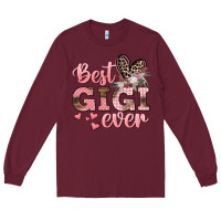 Burgundy Best gigi ever Mother's Day Long Sleeve Tee - CowGirlArtShop