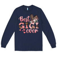 Navy Best gigi ever Mother's Day Long Sleeve Tee - CowGirlArtShop