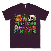 Plum Under Caffeinated and Over Stimulated Classic Tee - texasbilliewilder