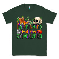 Sports Green Under Caffeinated and Over Stimulated Classic Tee - texasbilliewilder