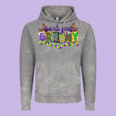 Mardi Gras Grammy Vintage Hoodie Designed By Cowgirlartshop
