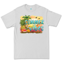 Dove Grey summer vibes sunset and fruits Premium Tee - BarkalooDesign