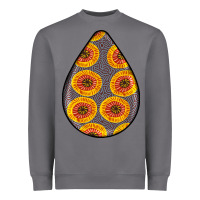 Storm african fabric pattern teardrop earrings 5 Heavyweight Sweatshirt - BundleAndBundleShop