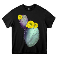 Black Opunthia Santa Rita Cactus Heavy Core Tee - LillyAllenDesigns
