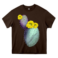 Chocolate Brown Opunthia Santa Rita Cactus Heavy Core Tee - LillyAllenDesigns