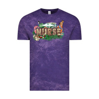Cloud Purple Easter egg Nurse bunny Easter Day Vintage Tee - HowdyJamesFarm