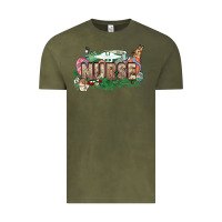 Vintage Olive Easter egg Nurse bunny Easter Day Vintage Tee - HowdyJamesFarm