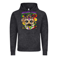 Vintage Black meowdi gras mardi gras cat Vintage Hoodie - CowGirlArtShop
