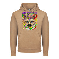 Vintage Coffee meowdi gras mardi gras cat Vintage Hoodie - CowGirlArtShop