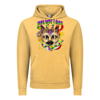 Vintage Mustard meowdi gras mardi gras cat Vintage Hoodie - CowGirlArtShop