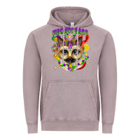 Vintage Zinc meowdi gras mardi gras cat Vintage Hoodie - CowGirlArtShop