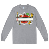 Heather Grey floral teacher custom name Long Sleeve Tee - CowGirlArtShop