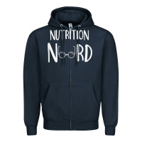 Navy Womens Nutritionist Gifts For Health Coach or Registered Dietitian Zipper Hoodie - minhPixels