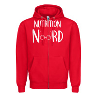 Red Womens Nutritionist Gifts For Health Coach or Registered Dietitian Zipper Hoodie - minhPixels
