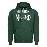 Sports Green Womens Nutritionist Gifts For Health Coach or Registered Dietitian Zipper Hoodie - minhPixels
