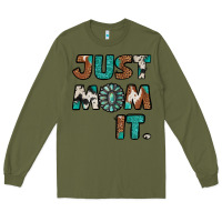Army Green just mom it cowhide turquoise Long Sleeve Tee - Jasminsmagicworld