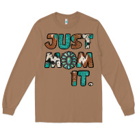 Toasted Coconut just mom it cowhide turquoise Long Sleeve Tee - Jasminsmagicworld