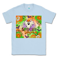 Dusty Blue Spooky Season Classic Tee - texasbilliewilder