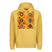 Antique Gold native american aztec seamless pattern 4 Premium Hoodie - BundleAndBundleShop